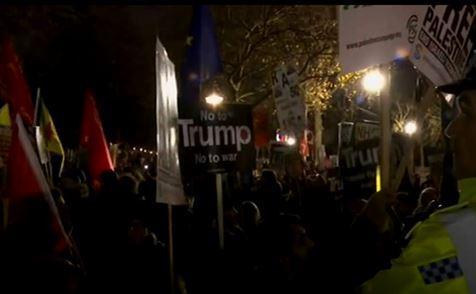 تظاهرات علیه ترامپ در انگلیس