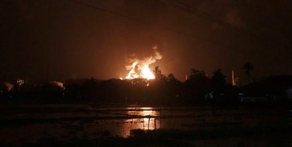 وقوع آتش سوزی در بزرگترین پالایشگاه نفت اندونزی