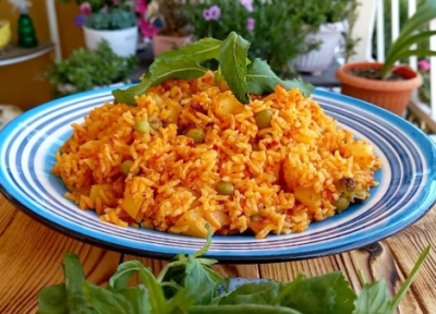 استانبولی پلو با نخود فرنگی دستوری ساده، آسان و خوشمزه